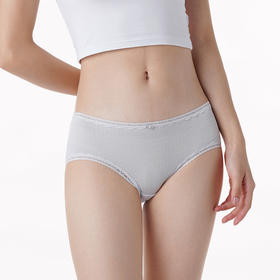 都市丽人基础系列棉RC提花三角中叉女士内裤LK231A