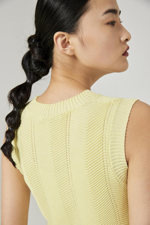 圆领波浪纹女背心SJS94W115K 商品图4