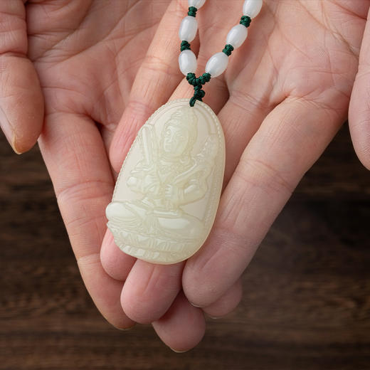 【玺灵阁】和田玉属相佛吊坠/祈愿吉祥/保佑平安/事事顺利 商品图3