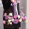 《岁月柔》紫色系艺术手提盒插花 商品缩略图0