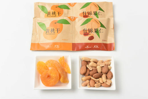 「机上同款」厦航专供黄桃干+什锦果仁（淮盐花生+扁桃仁）20包 商品图0