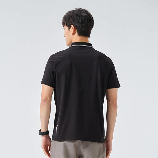 探路者速干T恤 22春夏户外男士吸湿透气排汗短袖 休闲百搭翻领T恤TAJK81607 商品图13
