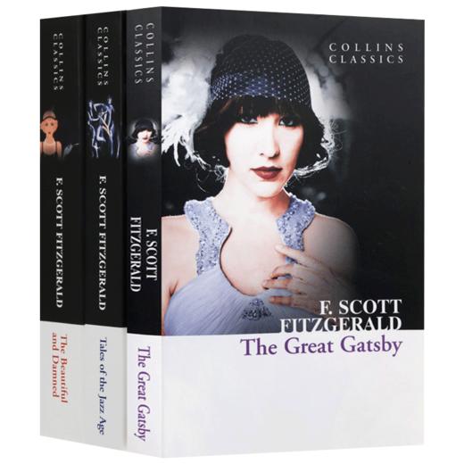 Collins菲茨杰拉德作品集 The Great Gatsby 了不起的盖茨比 3册套装 美丽与毁灭 英文原版经典文学小说 商品图0