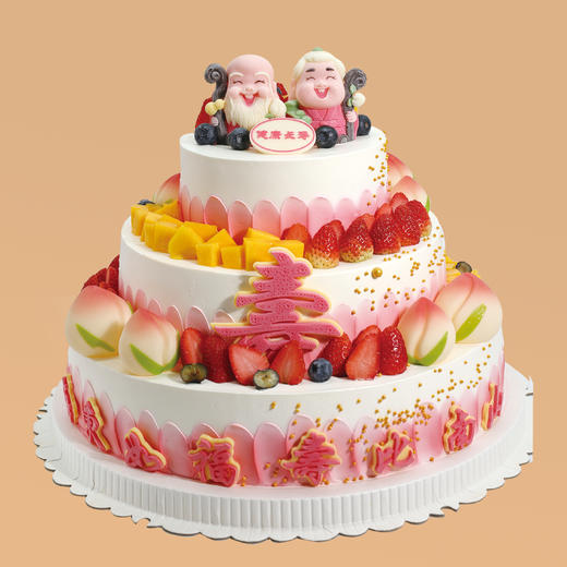 福寿双全（提前24小时下单）生日蛋糕 商品图0