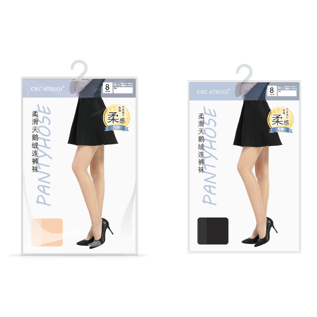 CRC ATSUGI 8D 柔滑天鹅绒连裤袜 1双装 颜色随机