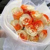 厄瓜多尔染色玫瑰花WHITE ORANGE怦然心动10支 商品缩略图4