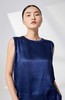 真丝羊绒圆领针梭相拼女式背心 SJS94W006K 商品缩略图6