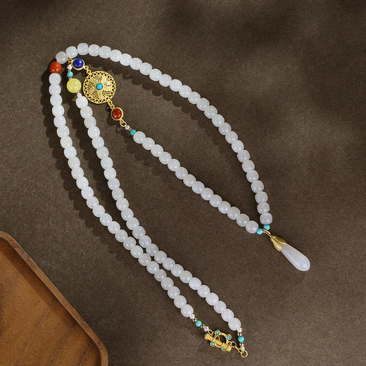 【宫里手串】 和田玉羊脂白玉手串 商品图4