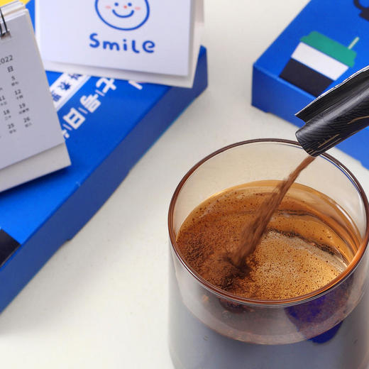 【赠2022日历+吸管杯】暖冬必备懒人速溶黑咖啡31天打卡低脂零添加蔗糖黑咖啡31条/盒 商品图1