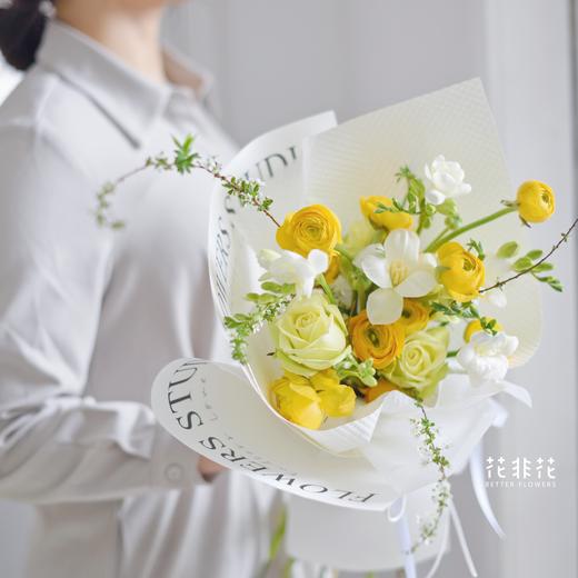 《初春》春日感洋牡丹郁金香玫瑰混搭花束 商品图3