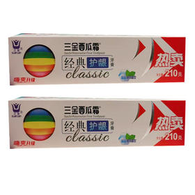 【15元2盒】三金西瓜霜经典护龈薄荷型牙膏210g（1009117）