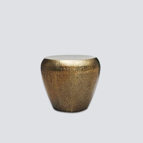 NS家居nsfurniture印度进口锤纹茶几/边几NSST-AHDR2-ST22AB*Antique Brass