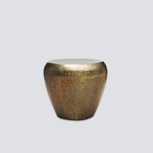 NS家居nsfurniture印度进口锤纹茶几/边几NSST-AHDR2-ST22AB*Antique Brass 商品图0