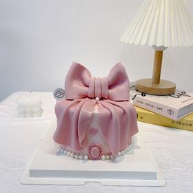 粉色复古蝴蝶结 | 昔果