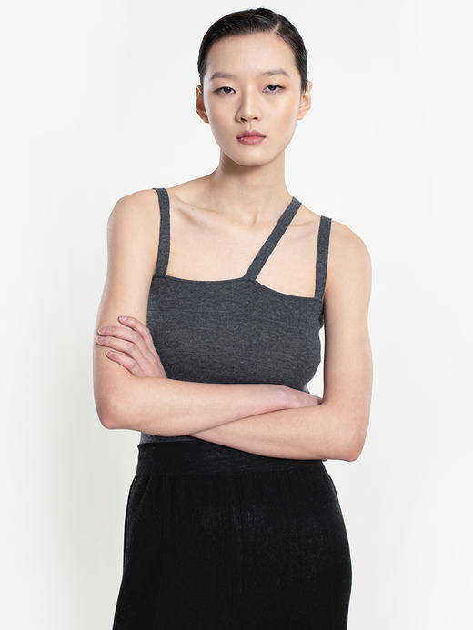 2022新款羊毛羊绒混纺16针织运动吊带背心 商品图3