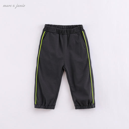 【打折】【科技凉感面料】马克珍妮 男女童撞色运动裤220966 商品图3