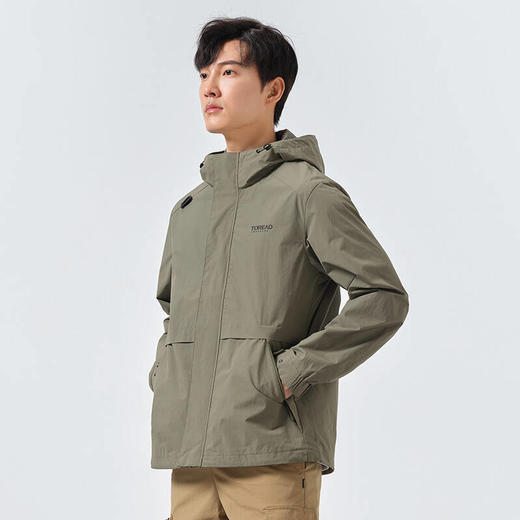 探路者旅行外套22年男式春夏户外透气休闲登山跑步运动骑行TAEK81505 商品图3