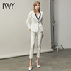 IWY/白色黑色拼接领单粒扣都市时尚职业女士西服套装西装白领工作服CP10334 商品缩略图0