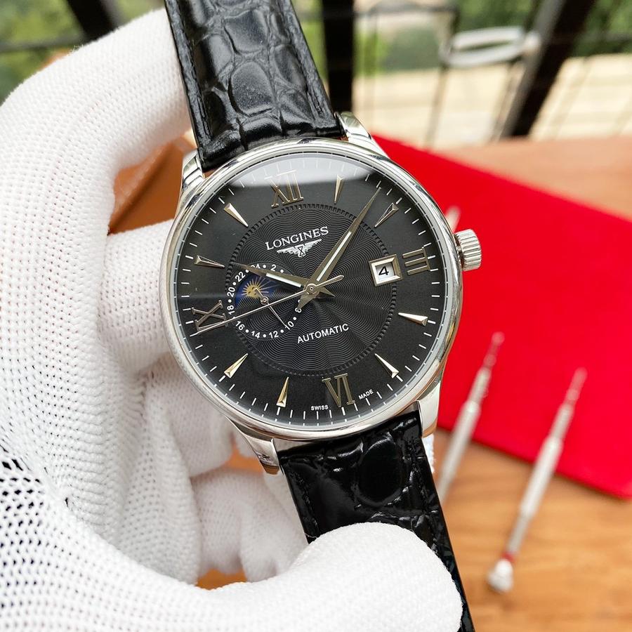 浪琴longines 9字位星辰【类型】精品男士腕表【表带】真牛皮