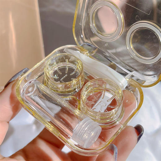 极简透明单副装护理盒 商品图0