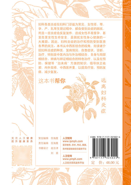 这本书帮你远离妇科炎症 徐莲薇 主编 妇科炎症疾病预防治疗 调节饮食合理运动心理调整 人民卫生出版社9787117323024 商品图2