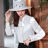 浪漫衬衣女2022春季新款飘带领甜美上衣气质设计感小众雪纺衬衫 商品缩略图1