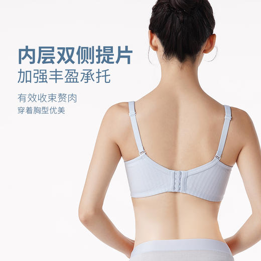 都市丽人内衣快乐妈咪超薄棉质四排扣无钢圈全罩杯孕哺文胸LB22U4 商品图3