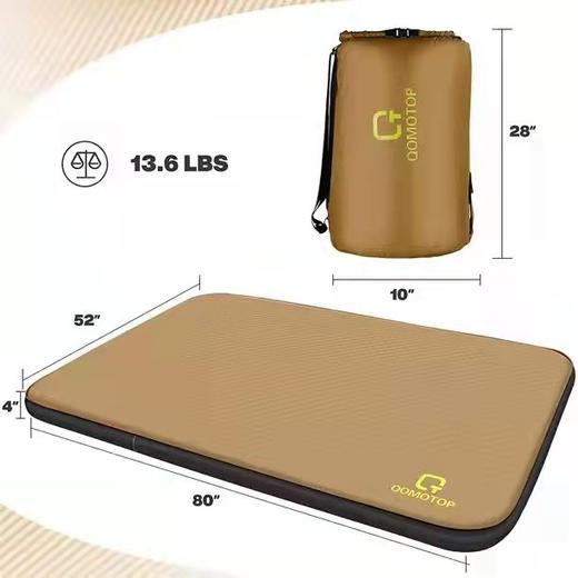 芊陌鸟户外-棕色奶酪双人垫 商品图0