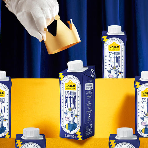 【中秋福利】认养一头牛A2β酪蛋白纯牛奶250ml*10盒*4提 商品图4