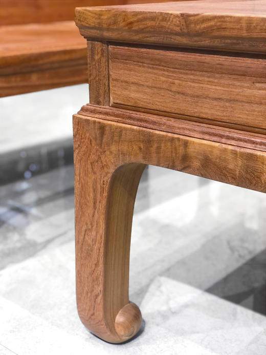 红桥红  家具严选  缅甸花梨（大果紫檀）【直腿三围弧顶223沙发八件套】 商品图7