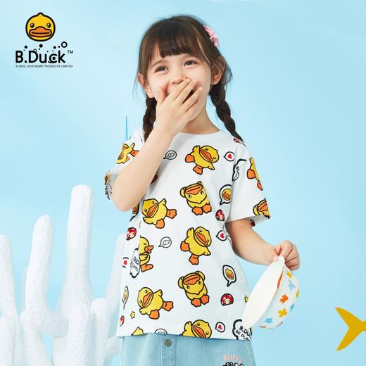 B.Duck小黄鸭童装夏季短袖T恤105-160 BF2201921A 商品图3