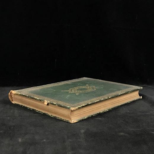 约19世纪中期 美国风景版画集（卷1） 约60余幅版画插图 全真皮精装16开 商品图1