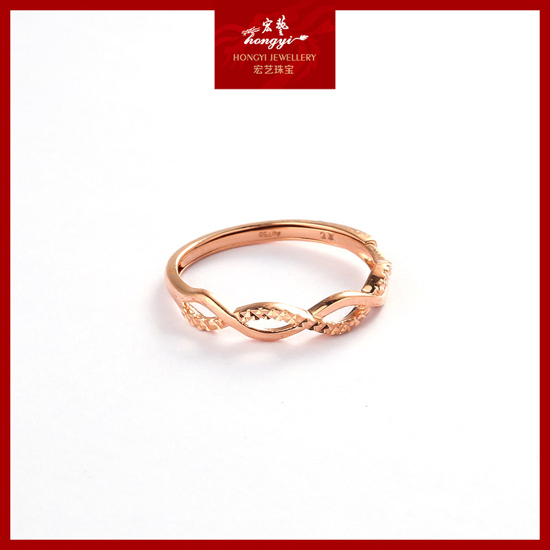 【宏艺珠宝】梦绕指柔·18K金戒指