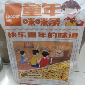 领航咪咪虾条酱汁牛肉味240克