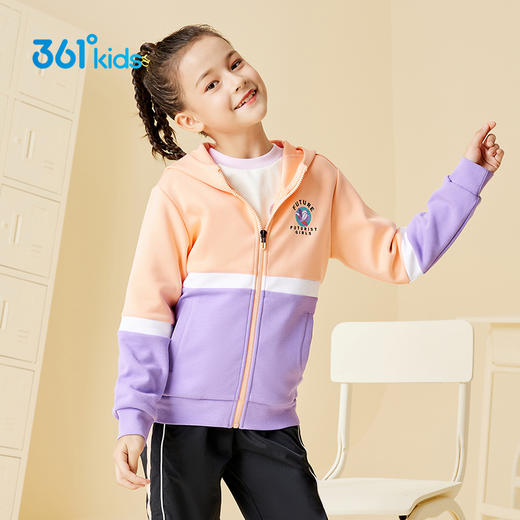 小361女童针织外套儿童连帽上衣女孩开衫2022春季新款K62211602 商品图0