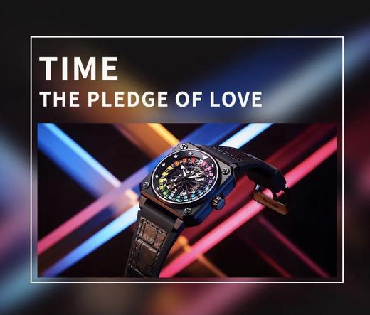 Romago SWISS 帝霸轮盘系列腕表 彩虹色 RM085-0557PL-RBOW-6 商品图2