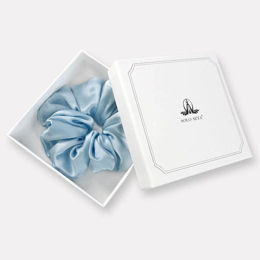 Solo seta法式真丝大发圈桑蚕丝绸缎大肠发带ins仙女发饰伴手礼 商品图1