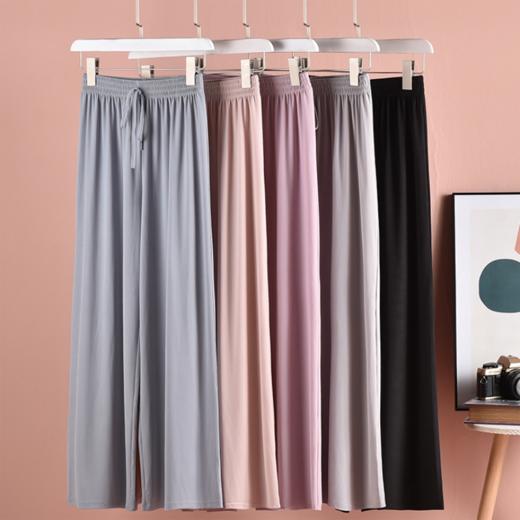 社计部冰丝螺纹阔腿裤 商品图2