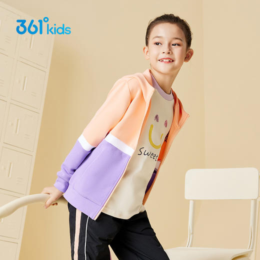 小361女童针织外套儿童连帽上衣女孩开衫2022春季新款K62211602 商品图1