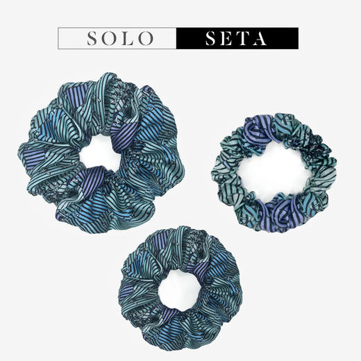 Solo seta绸缎大肠圈法式真丝发圈少女头绳丝绸韩国网红ins发饰 商品图0