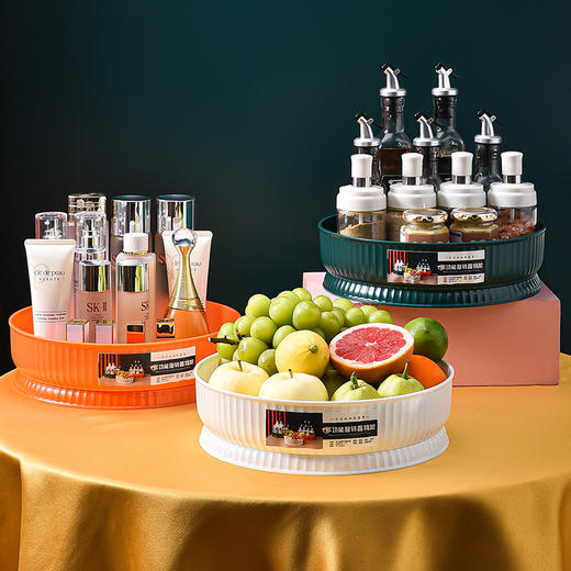 360度旋转厨房调料架塑料多功能调味料置物架家居用品收纳架 商品图2