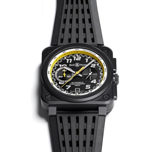 BellRoss 柏莱士 瑞士手表男士方表赛车计时表 R0394 Chrono R20 Ceramic BR0394-RS20/SRB 商品图1