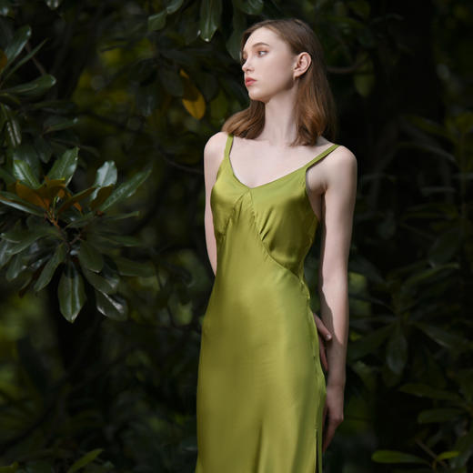 Solo seta真丝吊带裙桑蚕丝睡裙女2025秋冬性感长可外穿高级 商品图1