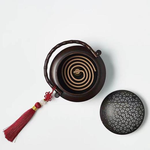 万字纹紫铜手提炉 商品图4