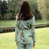 Solo seta真丝印花睡衣桑蚕丝可外穿女丝绸秋冬套装家居服 商品缩略图1