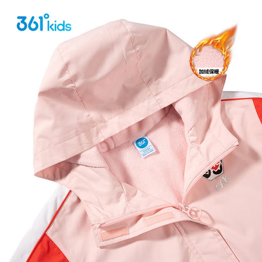 小361女童梭织加厚外套儿童加绒外衣防风2022春季新款K62213609 商品图3