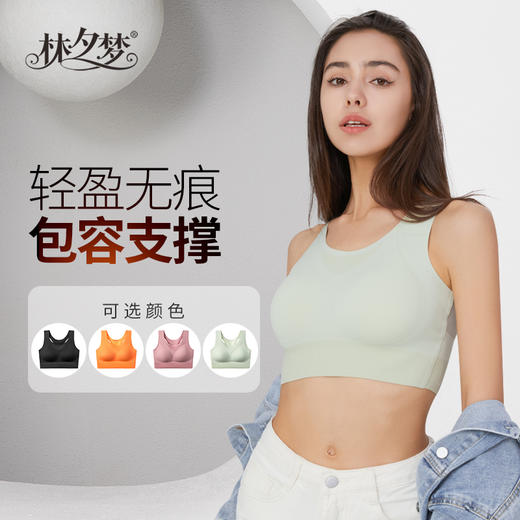 【云朵文胸】轻盈无痕多场景支撑不挑身材日常百搭定向塑形插垫可拆舒适方便轻盈拼纱透气美背_2202 商品图0