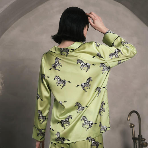 Solo seta22姆米重磅真丝睡衣女桑蚕丝家居服套装丝绸长袖秋冬 商品图1