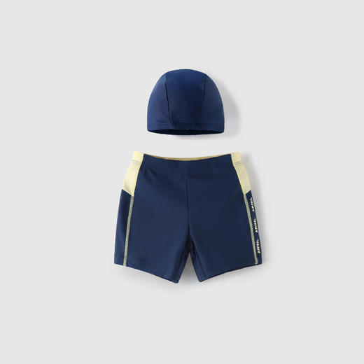 【实体店同款】男童平脚泳裤套装2022夏季新款安奈儿童装JB227623 商品图0