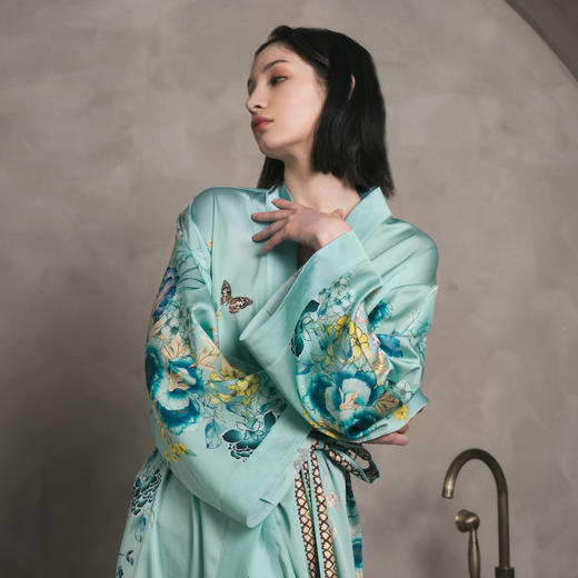 Solo seta22姆米真丝睡袍蚕丝睡衣女长款国风结婚轻奢高级秋冬 商品图2